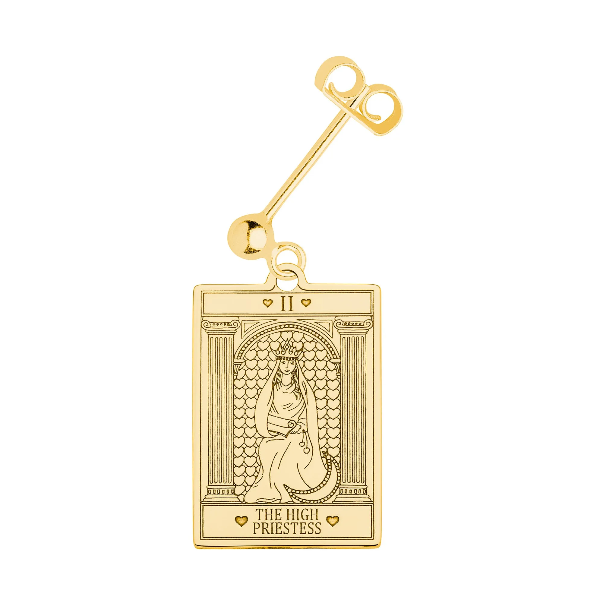 The High Priestess Tarot Single Earring
