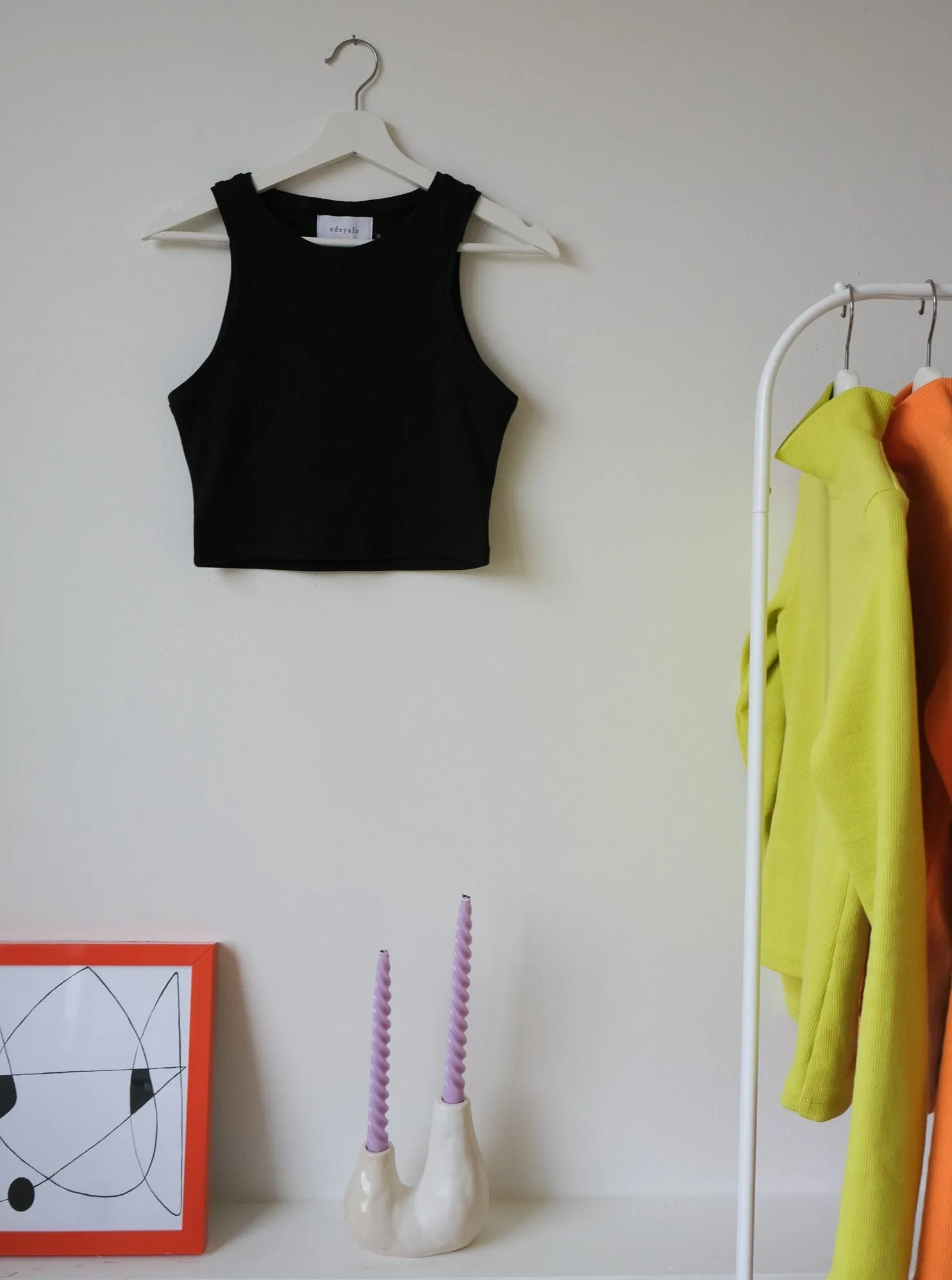 TINCSET black bodycon top