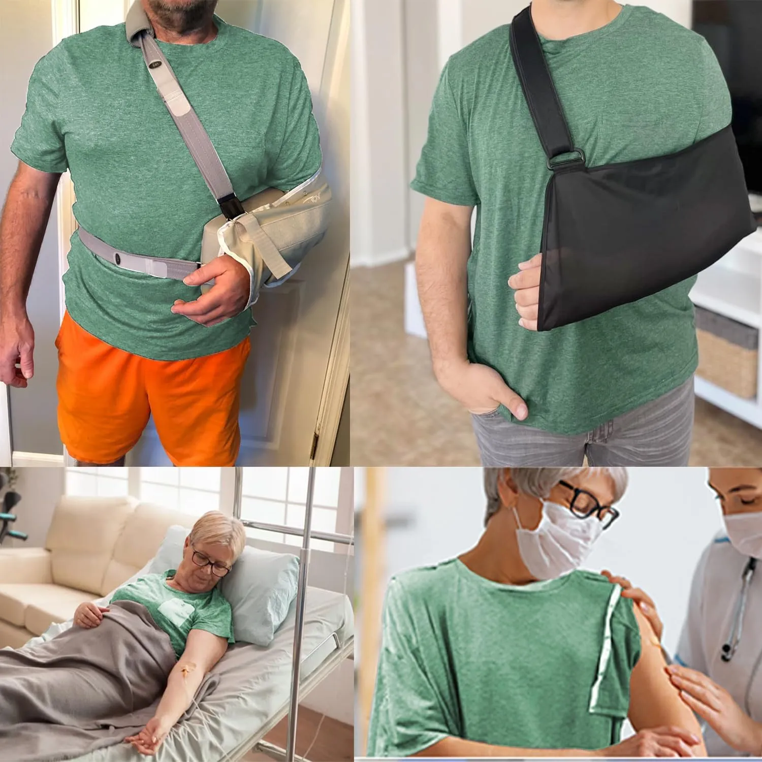 Unisex Post Shoulder Surgery Shirts for Men Rotator Cuff Chest Recovery Shirt Women Full Snap Access Dialysis Chemo Clothing