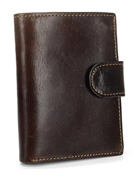 Vintage Short Top-Grain Leather Wallet