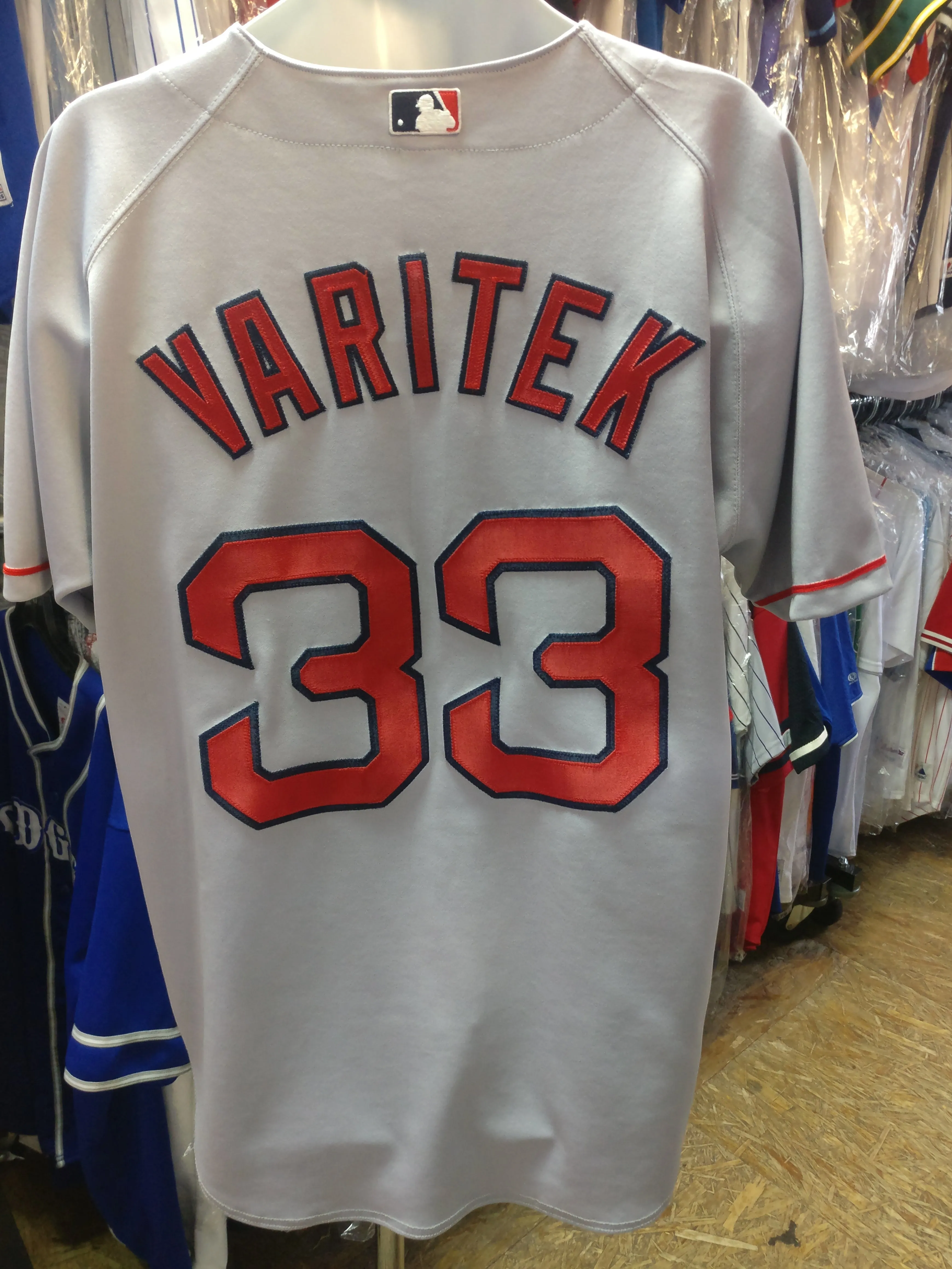 Vtg#33JASON VARITEK Boston Red Sox Russell Athletic Authentic Jersey48