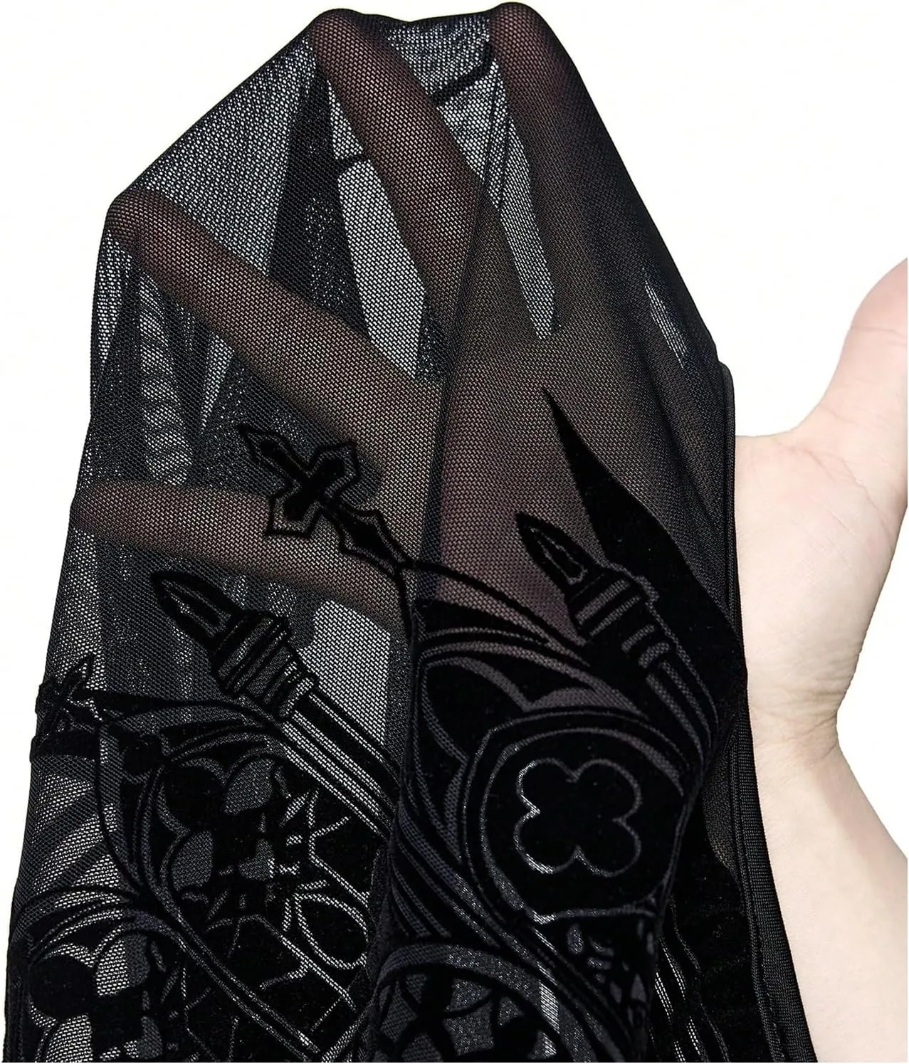 Women's Goth Sheer Mesh Crop Tank Tops Grunge Punk See Through Sleeveless Aesthetic Top